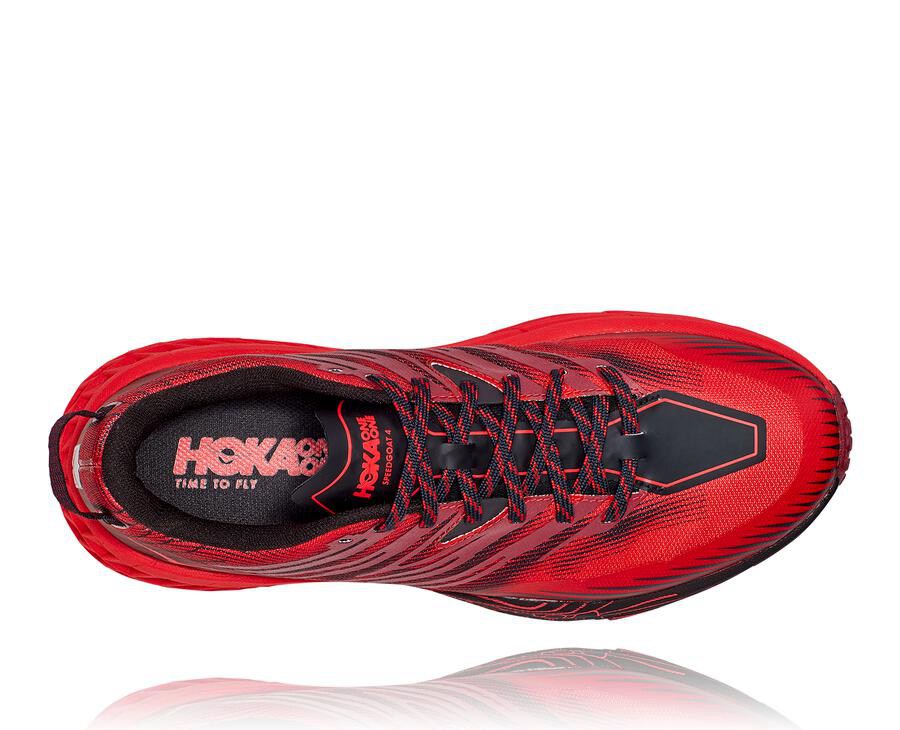 Tenis Hoka One One Trail Hombre Rojos - Speedgoat 4 - JYNT59273